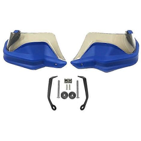 Protège-mains pour motos VOGE 650DS, 650 DS, 500DS, 300DS et 500R : protection pour leviers de frein et d'embrayage, pare-brise inclus (bleu et vert).