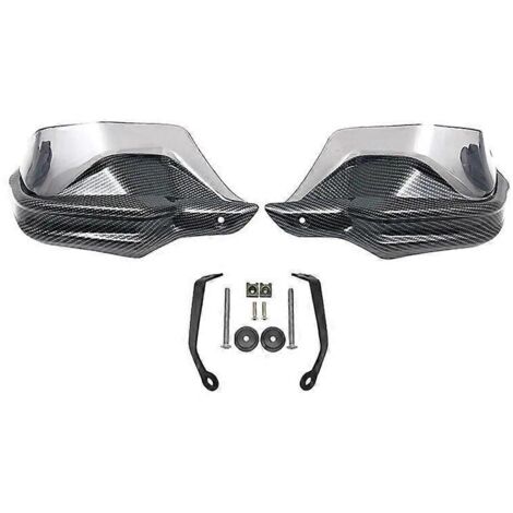Protège-mains pour motos VOGE 650DS, 650 DS, 500DS, 300DS et 500R : protection pour leviers de frein et d'embrayage, pare-brise inclus – Gris carbone