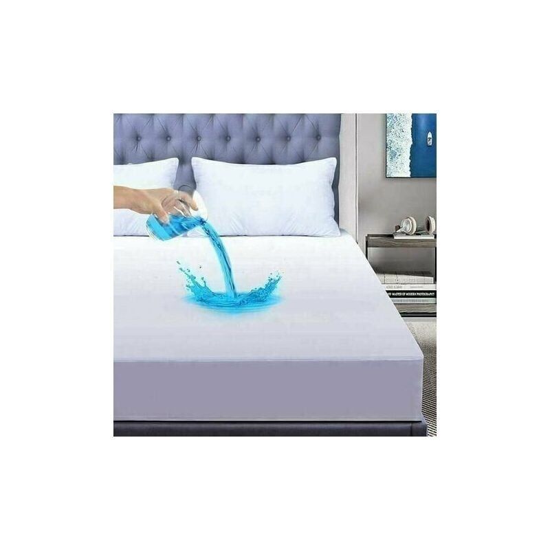 Largeight - Protege Matelas 140x200 cm Imperméable, Bambou Alèse Protege, Doux Hypoallergénique Alese 140x200cm,Anti Acarien et