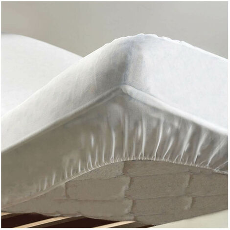 Protège-matelas - 90 x 190 cm - Molleton - France - Blanc