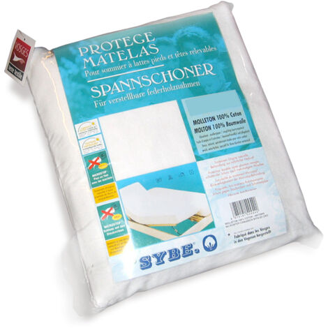 Protège matelas absorbant ANTONIN lit articulé TPR Bonnet de 23 cm 2x70x200 cm