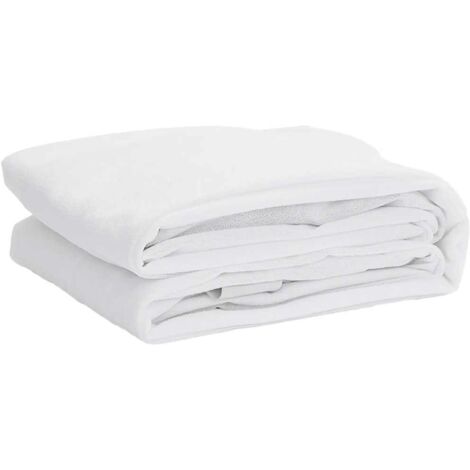 Protège-matelas blanc 120x220 cm imperméable CFW62219