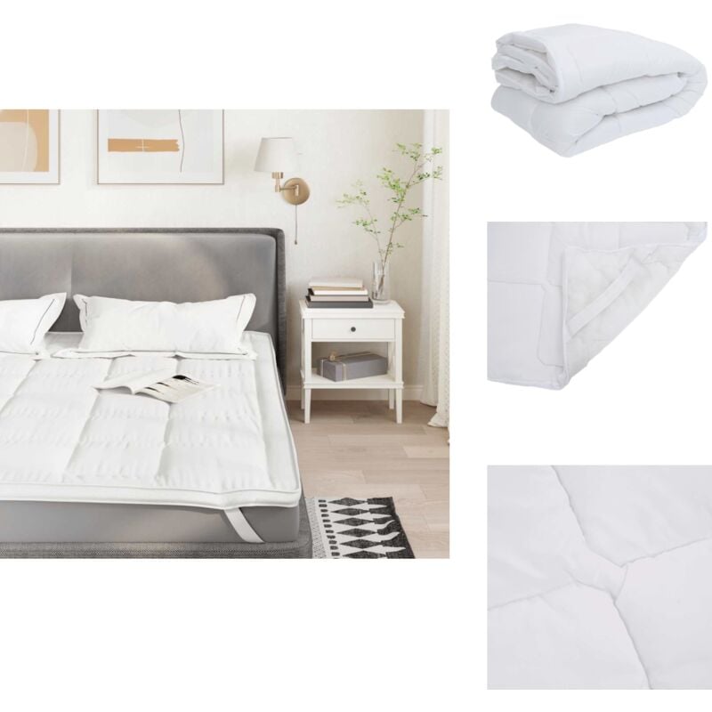 Protège-matelas blanc 160x200 cm - Protège-matelas - Housse De Matelas - Drap De Lit - Drap-housse
