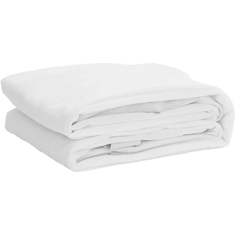 Protège-matelas blanc 200x200 cm imperméable Vidaxl