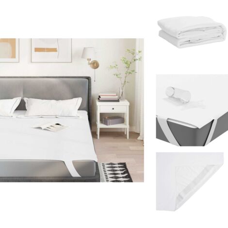 Protège-matelas blanc 80x200 cm imperméable - Protège-matelas - Protège-matelas Imperméable - Drap De Lit - Drap-housse