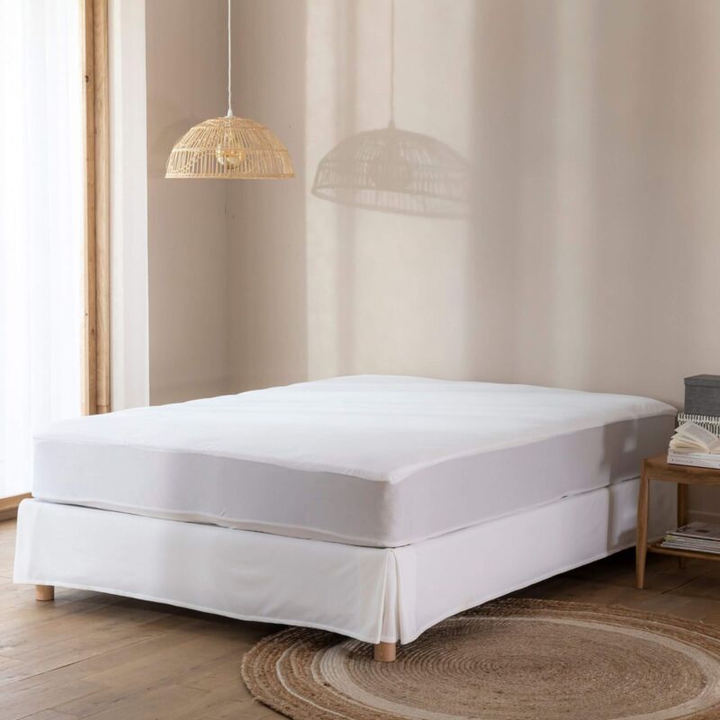 Terre De Nuit - Protège matelas bouclette imperméable - bonnet 27 cm 120x200 - serenite