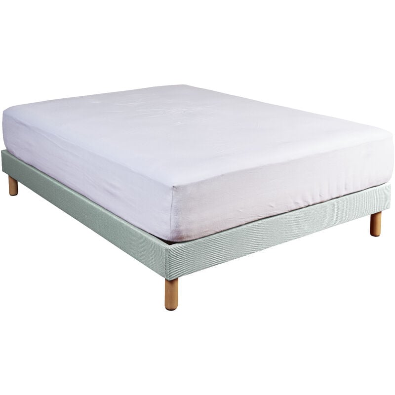Terre De Nuit - Protège matelas molleton 100% coton bio - bonnet 40 cm 90x190