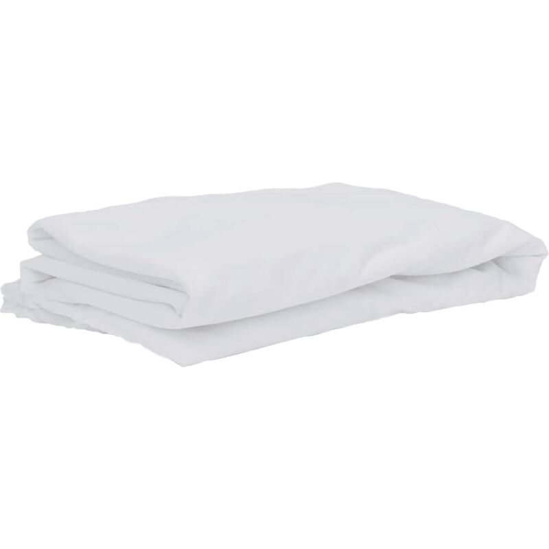 Protège-matelas blanc 160x200 cm imperméable Vidaxl