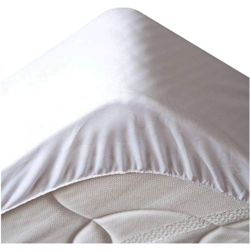 Protege matelas en coton 160 x 200 cm Elisa Protege matelas en coton 160 x 200 cm Elisa
