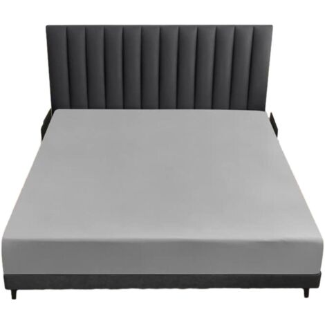 Protège-matelas imperméable – Gris foncé – Dimensions 90 × 200 cm + bonnet 30 cm