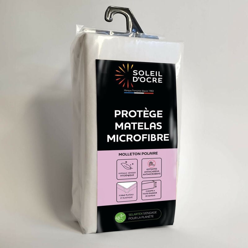 Protège matelas 160X200 cm microfibre, par Soleil d'ocre