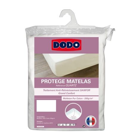 Protège Matelas 200x200 cm ACHUA Molleton 100% Coton 400 g/m2 Bonnet 30cm