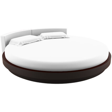Protège Matelas Rond Molleton 100% Coton Bonnet 30 cm Diamètre 220 cm