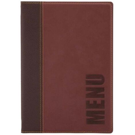 Protège-menu Tendance format A4 couleur bordeaux - Securit