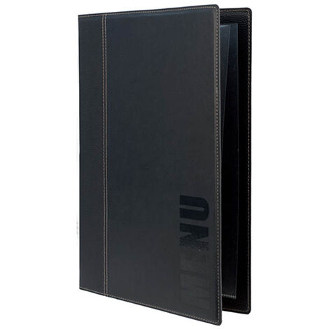 Protège-menu Tendance format A5 couleur noir - Securit - Noir