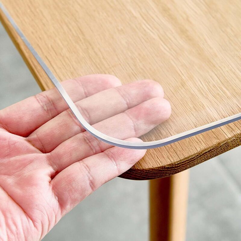 Protège-nappe transparent, 45 cm x 45 cm, en PVC