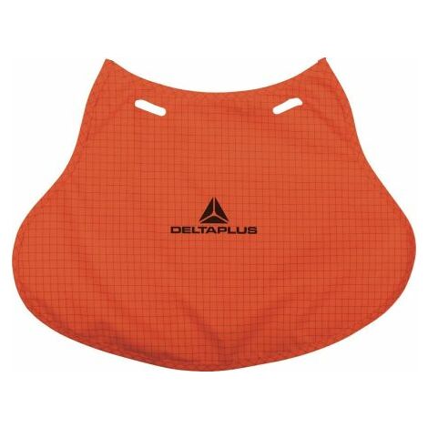 Protège-nuque pour casque de sécurité Orange Delta Plus en Polyester, Polyuréthane ( Prix pour 1 )