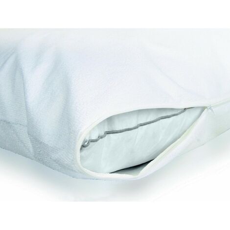 Protège oreiller coton Imperméabilisé  - Blanc - 50 x 70 cm