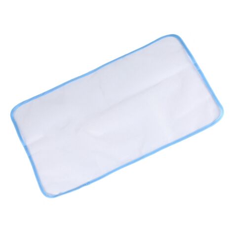 Protège Plaque de Repassage Antidérapante Thermo-isolante - Tissu Mesh Blanc - Dimensions 35 x 50 cm