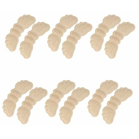 Protège Talon Coussinets de Talon Semelle Chaussure Trop Grande Protecteurs Contre Les Glissades et Les Frottements 6 paires( Couleur)-,HANBING