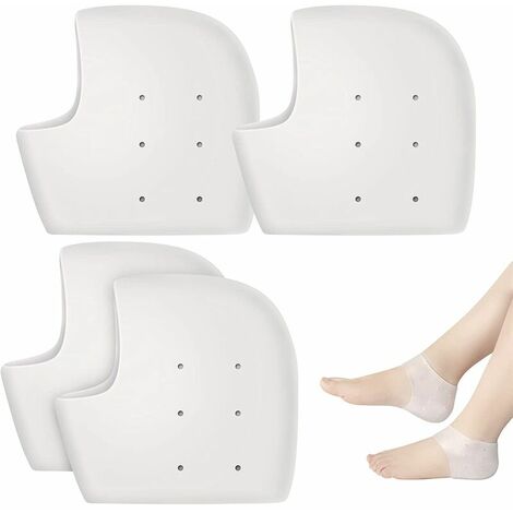 Protège Talons en Gel, Manches de Talon en Silicone, Tasses de Talon (3 Paires) Nouveau Matériau, Talon en Gel Manches, Pour Fasciite Plantaire, Tendinite, Douleur Talon, Hommes et Femmes, -Versailles
