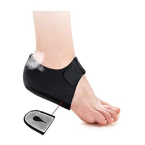 Protège-Talons en Gel,,Lot de 2 Protege Talon pour Fasciite Plantaire,pour Soulager la Douleur et la Pression au Talon