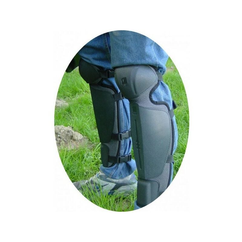 Protège tibia jambe forestier, débroussaillage, élagage, réglable