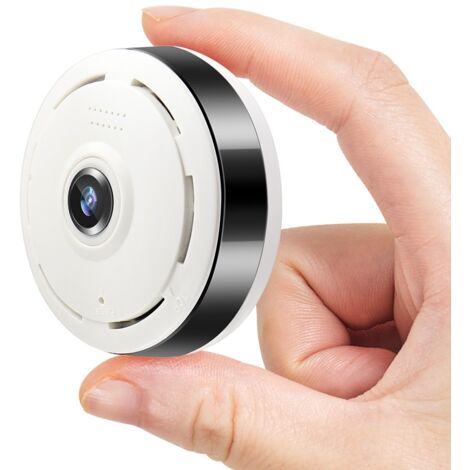 Protégez votre maison avec cette caméra de sécurité panoramique Wi-Fi 2,4 GHz et carte mémoire 32 Go.