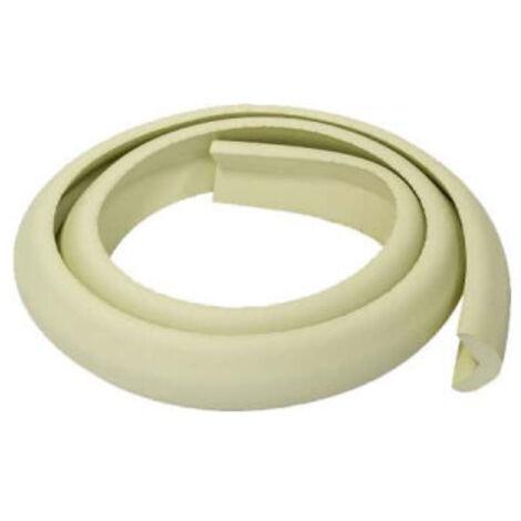 Proteggi Bordi Angoli Spigoli di Tavoli Mobili per Bambini Profilo Imbottito - Colore: Bianco