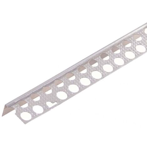 PROTEKTOR 9299 Aluminium Abschlussprofil Göppinger Profil 250cm 50 Stück Silber Plattenstärke 12,5mm für Gipskarton, Göppinger Profil, Putzprofil