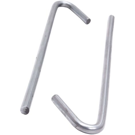 PROTEKTOR Abhängedraht mit Haken für Abhänger Trockenbau 100 Stück, Silber, Zubehör Deckenprofile, Made in Germany - 125mm
