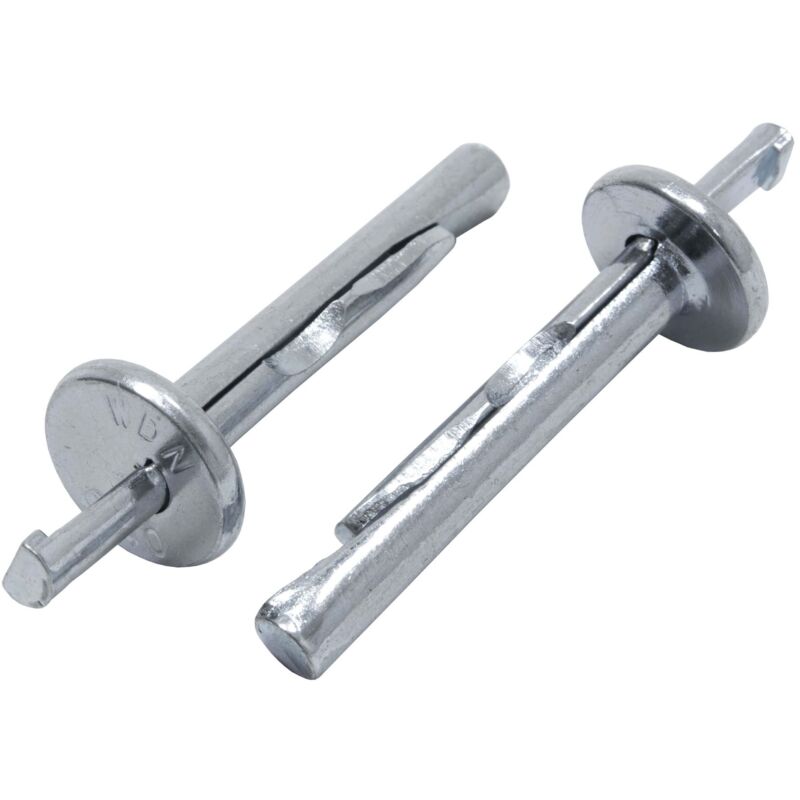 Protektor - Clou de plafond Chevilles de plafond béton 100 pièces, 6 x 40 mm, A1 argent Vis pour cloison sèche, qualité Made in Germany