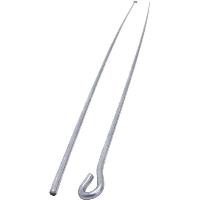 Protektor - Fil de suspension avec œillet pour suspensions pour cloisons sèches 100 pièces, argent, accessoires pour profilés de plafond, Made in