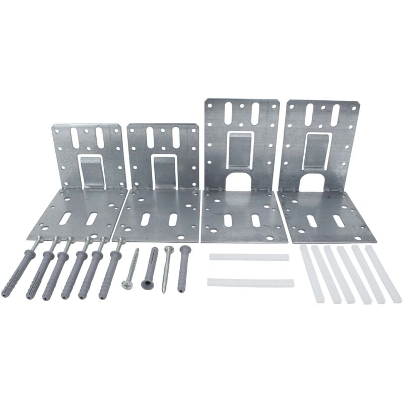 Protektor - montant de porte équerre d'enfoncement, équerre de porte profilés pour cloison sèche, argent, accessoires profilés de plafond pour