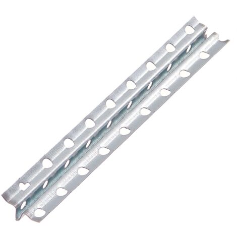 PROTEKTOR Schnellputzschiene, Putzschiene Innen, 10mm Putzstärke 250cm, 1105 Schnellputzleisten, Schnellputzprofil 10mm, Wand verputzen - 1 Stück Silber