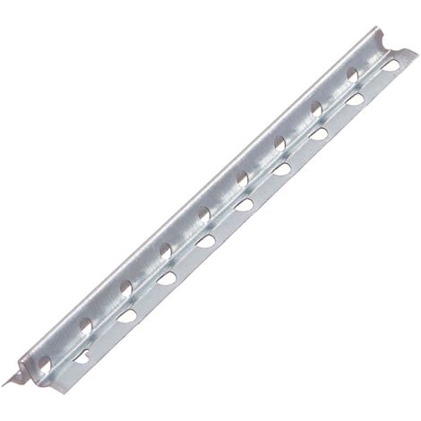 PROTEKTOR Schnellputzschiene, Putzschiene Innen, 6mm Putzstärke 250cm, 50 Stück Silber 1106 Schnellputzleisten, Schnellputzprofil 6mm, Wand verputzen