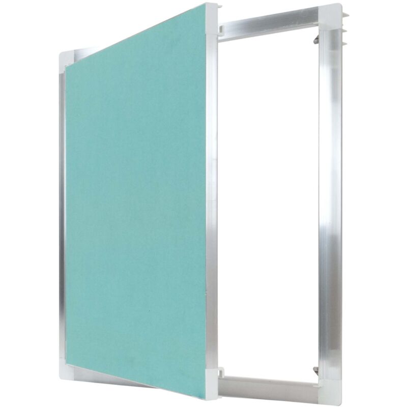 Trappe de visite, argent, porte de révision avec plaque de plâtre de 12 mm, avec fermeture à ressort - 50x50cm - Protektor