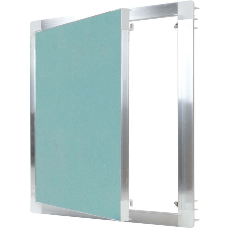 Trappe de visite, argent, porte de révision avec plaque de plâtre de 12 mm, avec fermeture à ressort - 40x40cm - Protektor