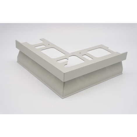 Proterrace fdp h 10 mm angolo esterno grigio goffrato