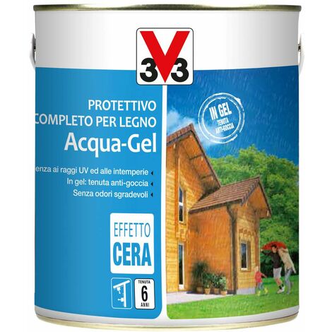IMPREGNANTE PROTETTIVO LEGNO ACQUA-GEL 0,75 LT V33