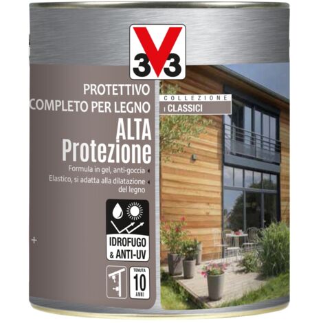 protettivo completo per legno alta protezione collezione i classici - noce chiaro - 0,75 litri