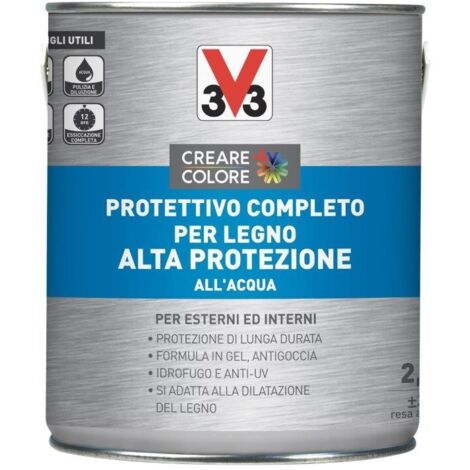 PROTETTIVO COMPLETO PER LEGNO ALTA PROTEZIONE SATINATO TARSPARENTE ALL'ACQUA 2,5LT