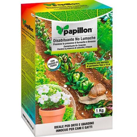 PROTETTIVO PIANTE DISABITUANTE NO LUMACHE  POLVERE ROCCIA 1KG PAPILLON