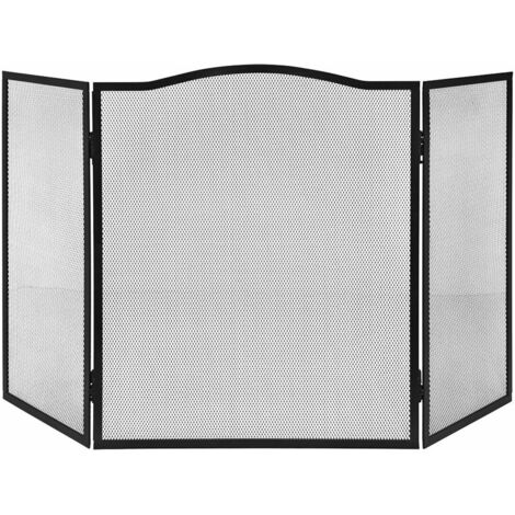 Protettore da Camino EDM 85749 Nero 101 x 0,5 x 61 cm