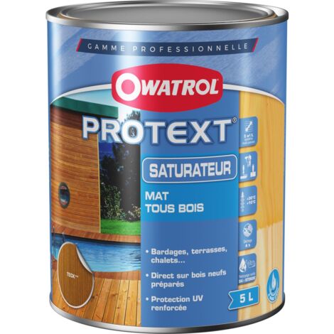 Saturateur mat bois Protext 5L OWATROL - plusieurs modèles disponibles