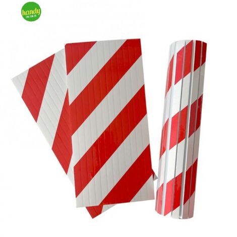 Protezione Adesiva Colonna Bolis Italia 10x50x1,5cm Bianco/Rosso