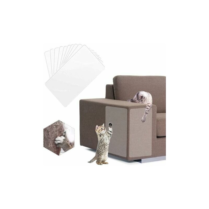 Image of Protezione antigraffio per gatti per proteggere i mobili, adesivo antigraffio, 6 pezzi - 1540 cm