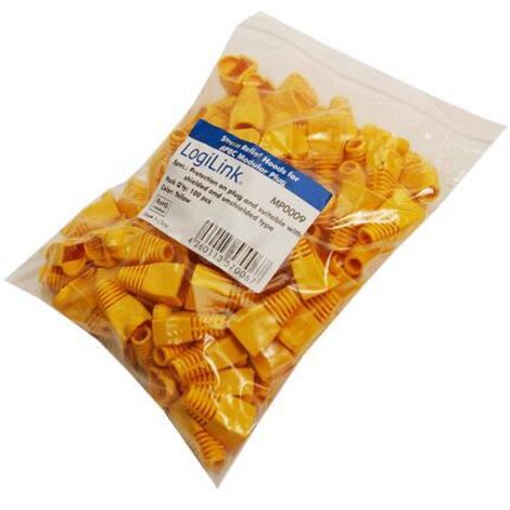 Protezione antipiega RJ45 MP0009 Giallo LogiLink MP0009 100 pz.