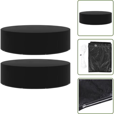 Protezione da raggi UV - vidaXL Coperture Arredi Giardino 2 pz 10 Occhielli 205x90 cm - Copertura in polietilene