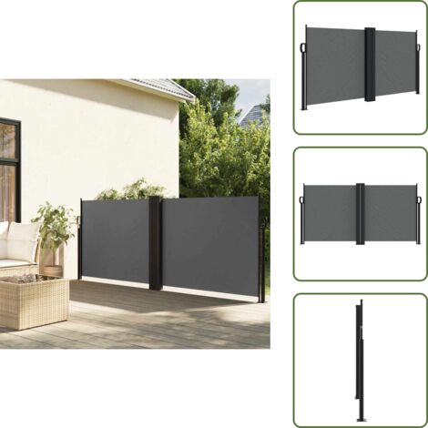 Protezione da sole - vidaXL Tenda da Sole Laterale Retrattile Antracite 120x1200 cm - Privacy da giardino